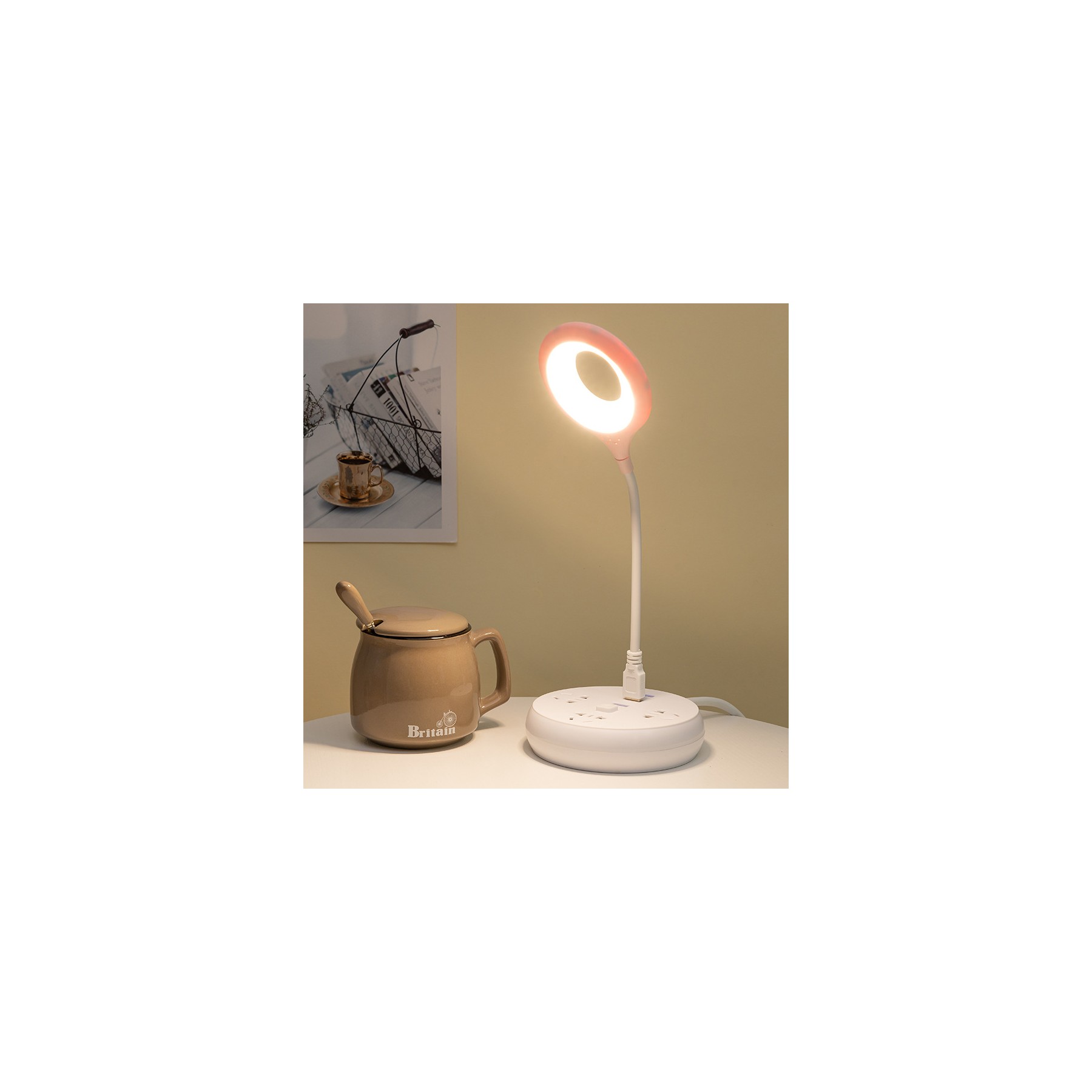 USB LED Bedside Lamp 2