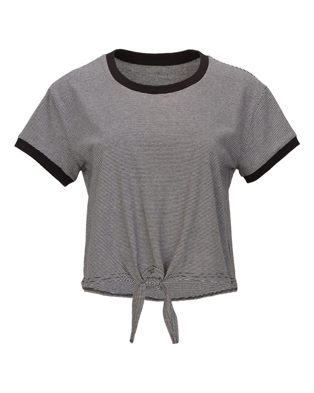 Women's Striped Tie Front T-Shirt - BW2107 1
