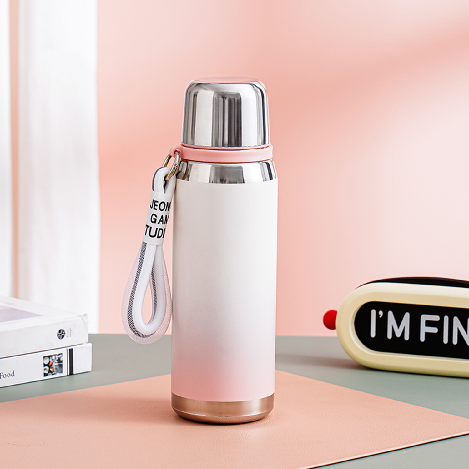 Insulated Stainless Steel Bottle 800Ml/27Oz With Cup 6