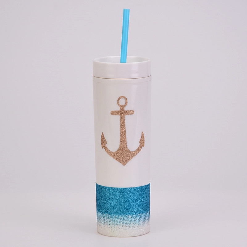Custom AS Plastic Material Straw Tumbler 5