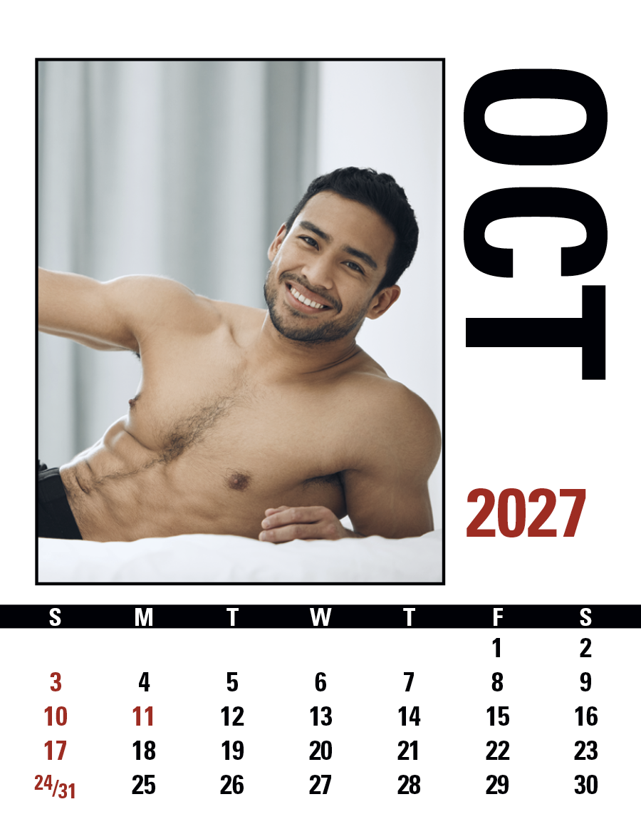 Triumph® Calendars Press-N-Stick Male Call Calendar 34