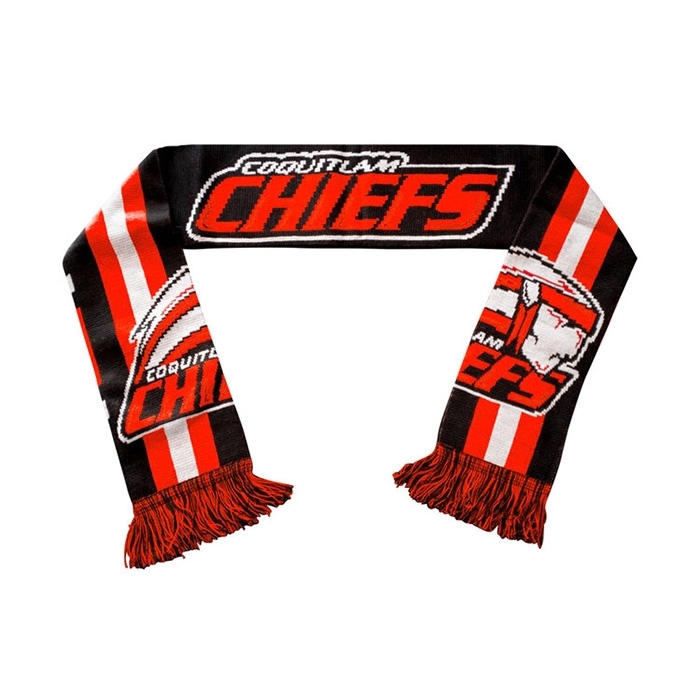 High Quality Knitted Jacquard scarf with Tassels 9