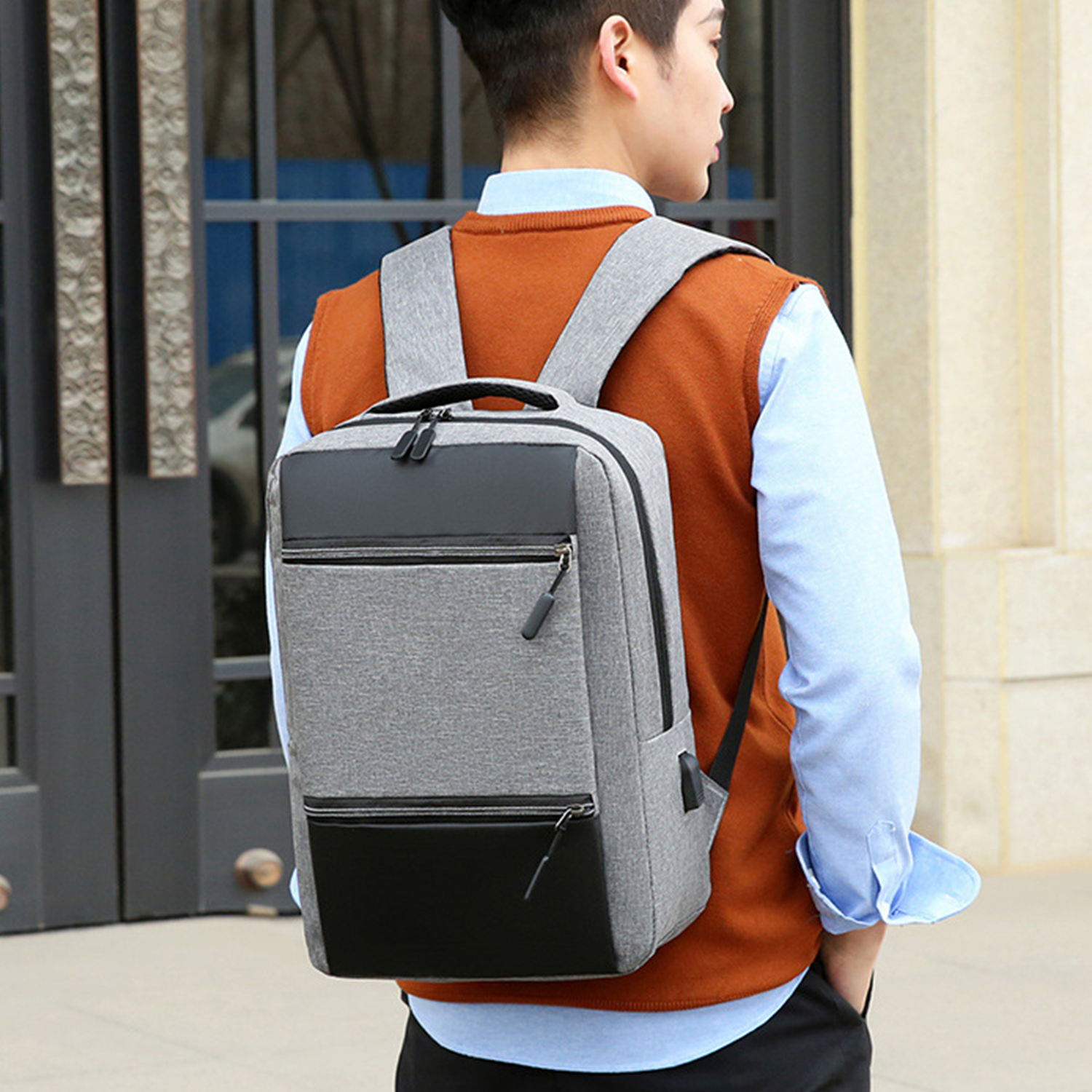 Business Work Bag with USB Charging Port 5