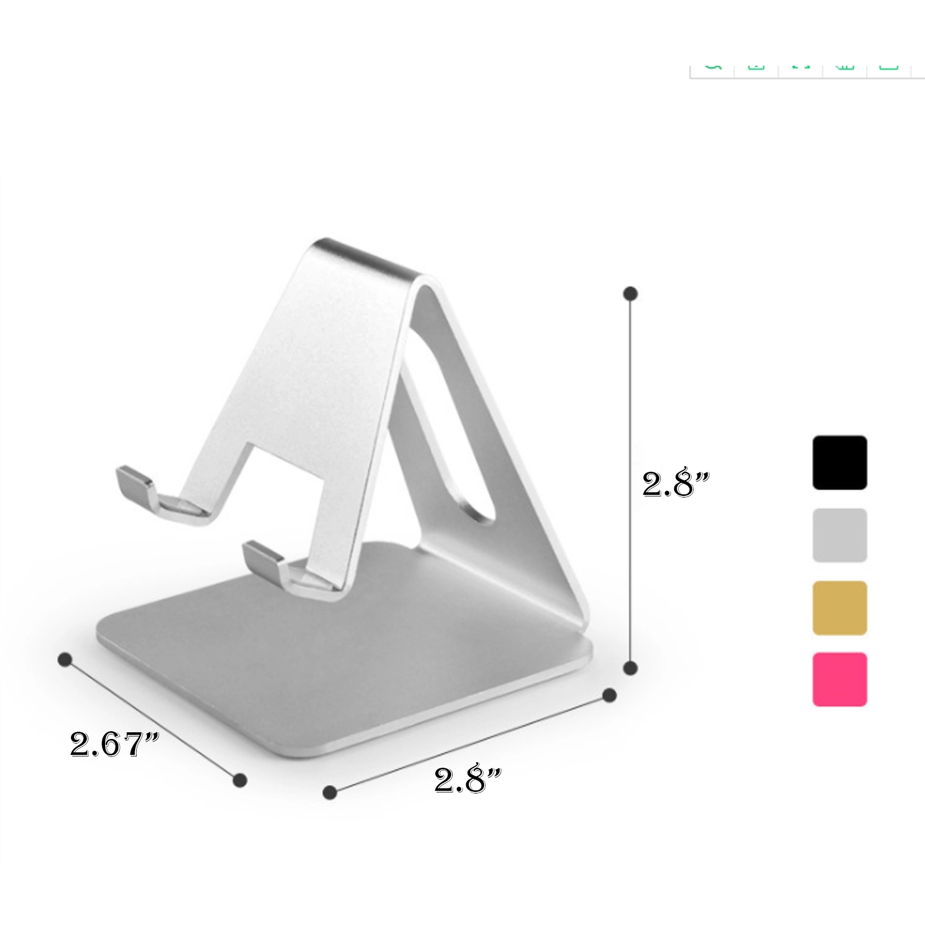Metal mobile phone stand 2