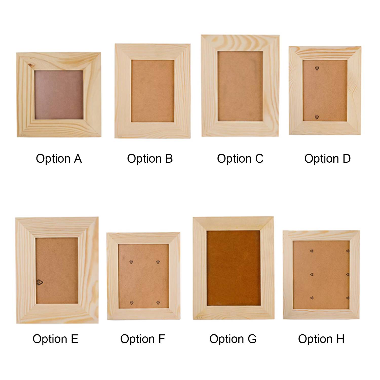 Desk Engraved Wooden Photo Frame 36