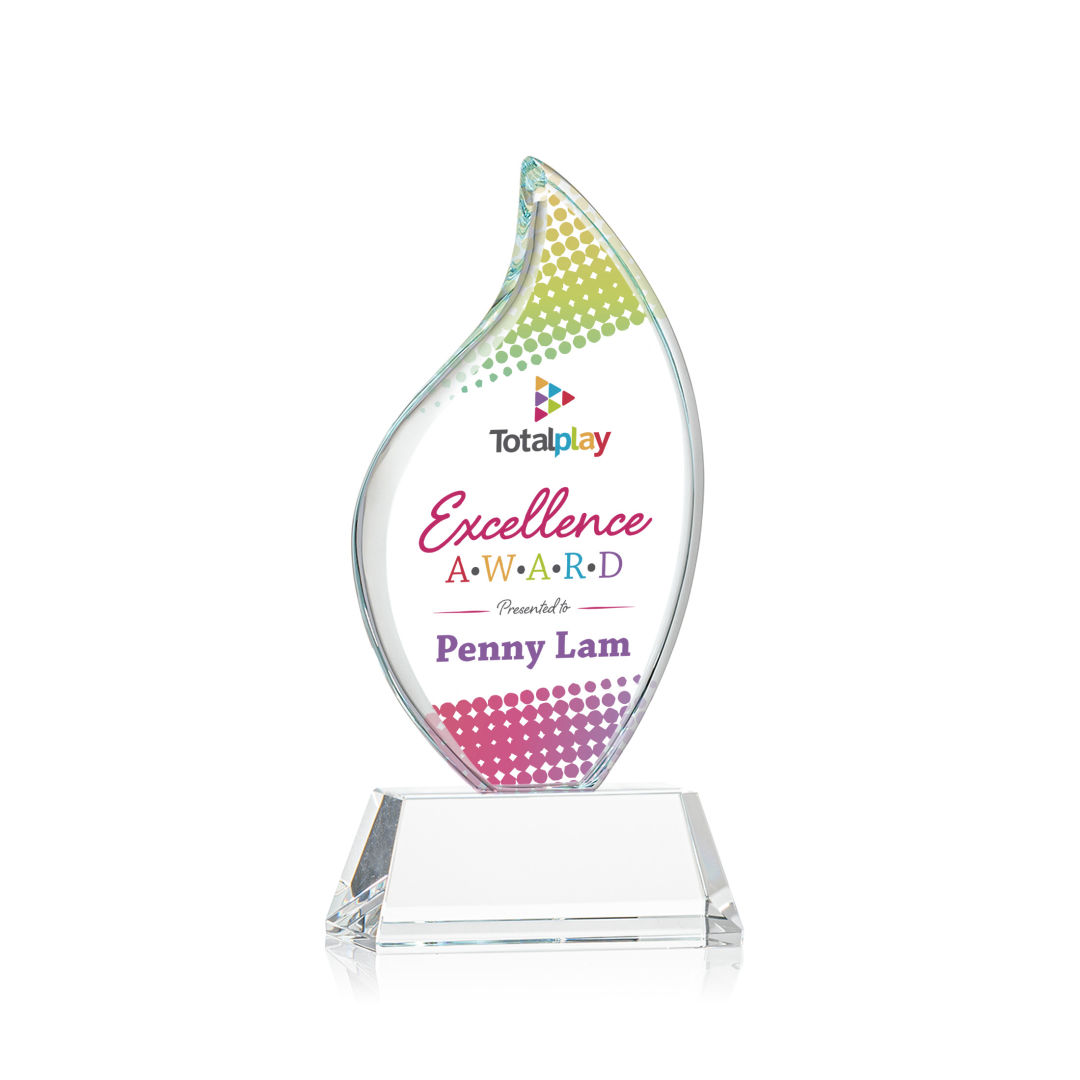 Odessy Flame Vividprint™ Award on Newhaven - Clear 6