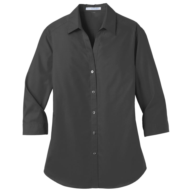 Port Authority Ladies 3/4-Sleeve Carefree Poplin Shirt. 12