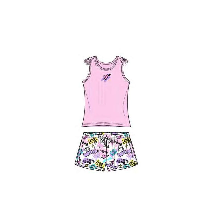 Girls Knit Short Sets - Size 4-6X 12pcs 1