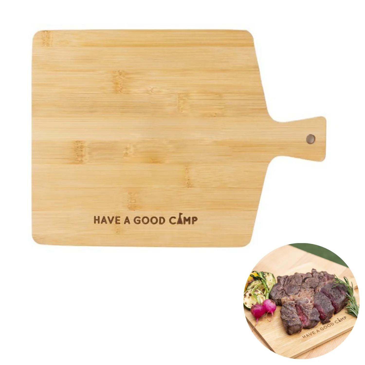 Wood Cutting Board With Handle 2
