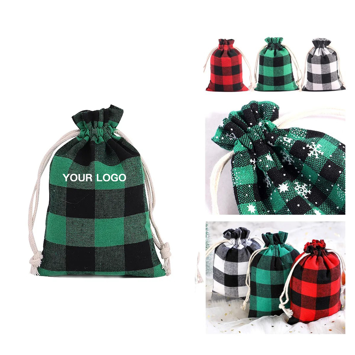 Soft Cotton Drawstring Bag for Accessories 3