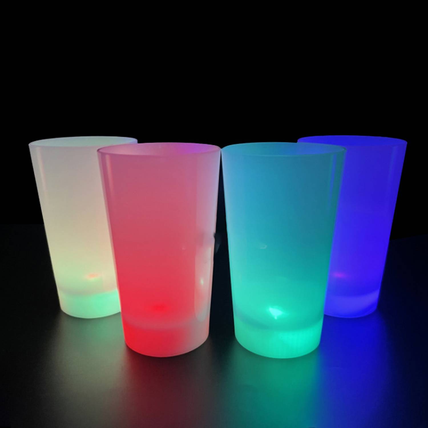 LED Glow Light Up Neon Look 15 oz Pint Glass 3