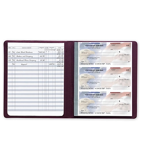 Secretary Deskbook 3-On-A-Page Compact Size Checks 4