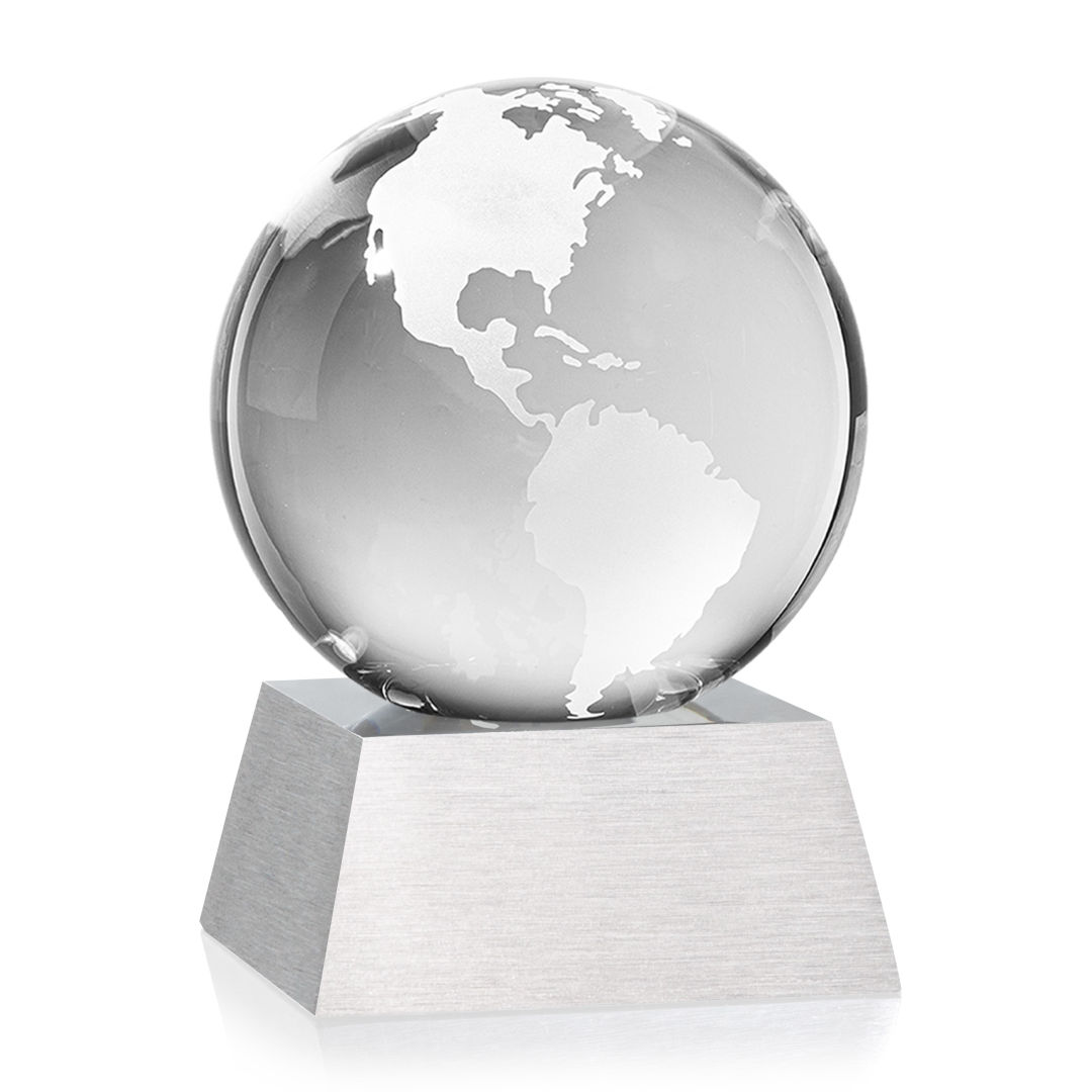 Globe Award on Aluminum Base 1
