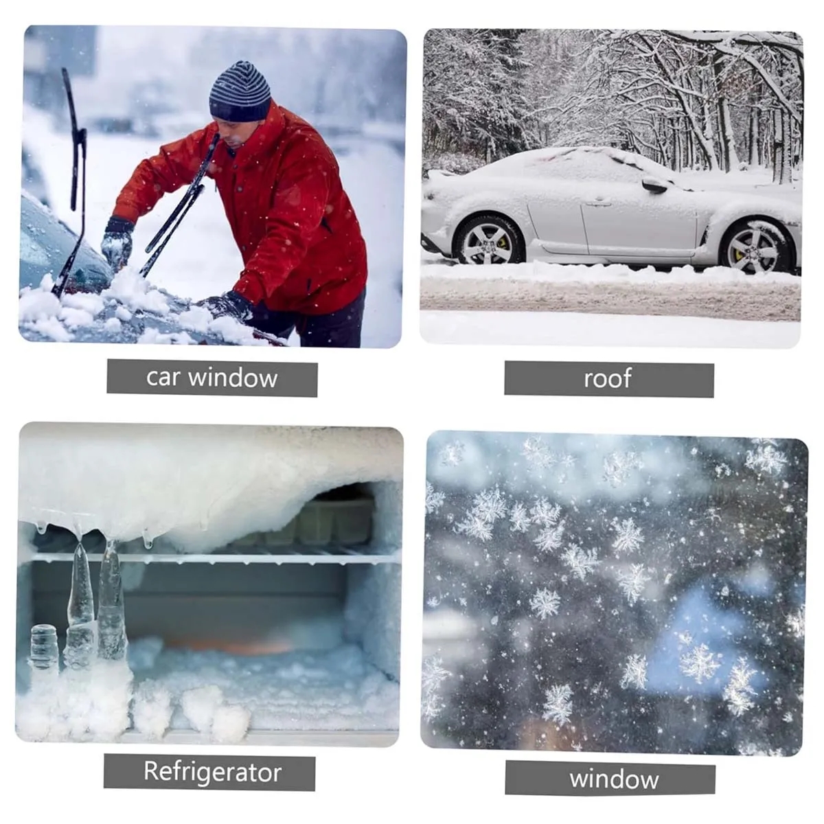 7" Winter Car Accessorie Multipurpose Multicolor Ice Scraper 3