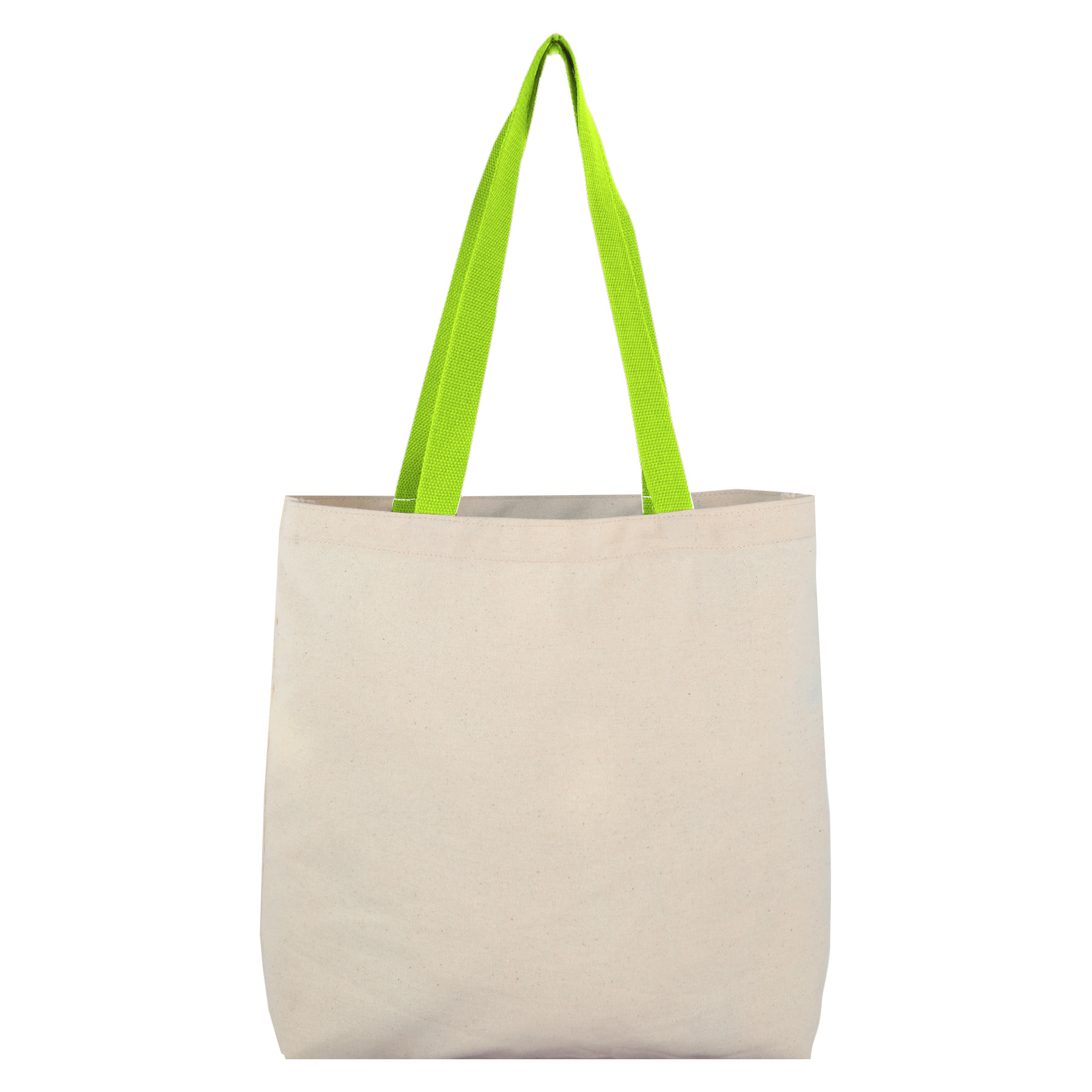 8 Oz Cotton Tote Bag with Contrast Color Web Handles 10