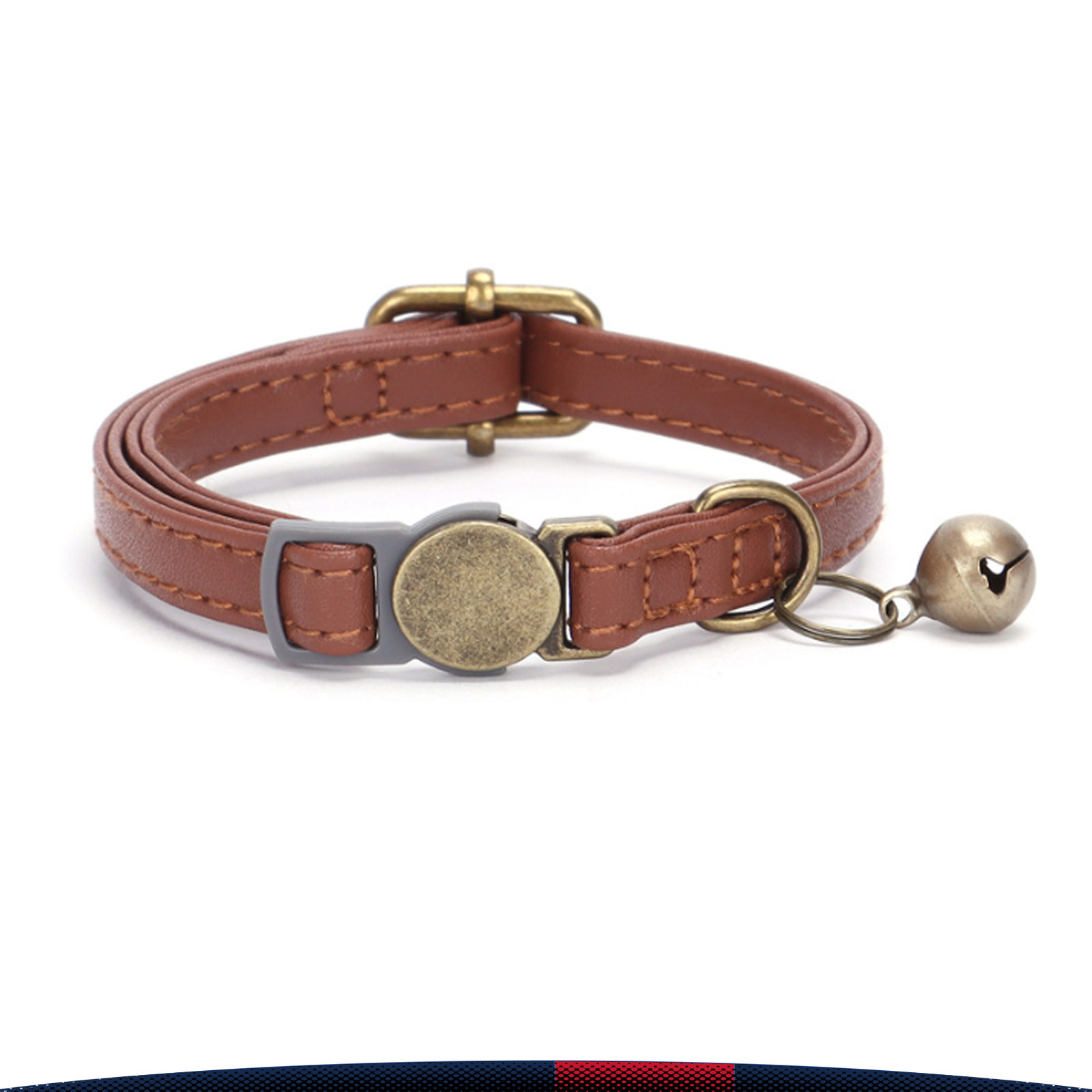 Japhet Retro PU Breakaway Cat Collar 3