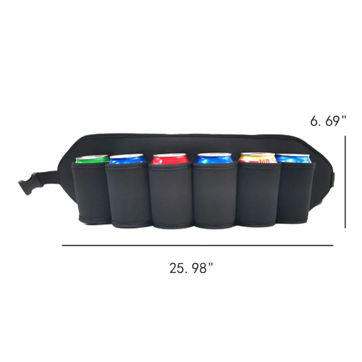 Adjustable 6-Pack Beer Belt Holder for Men and Women 4