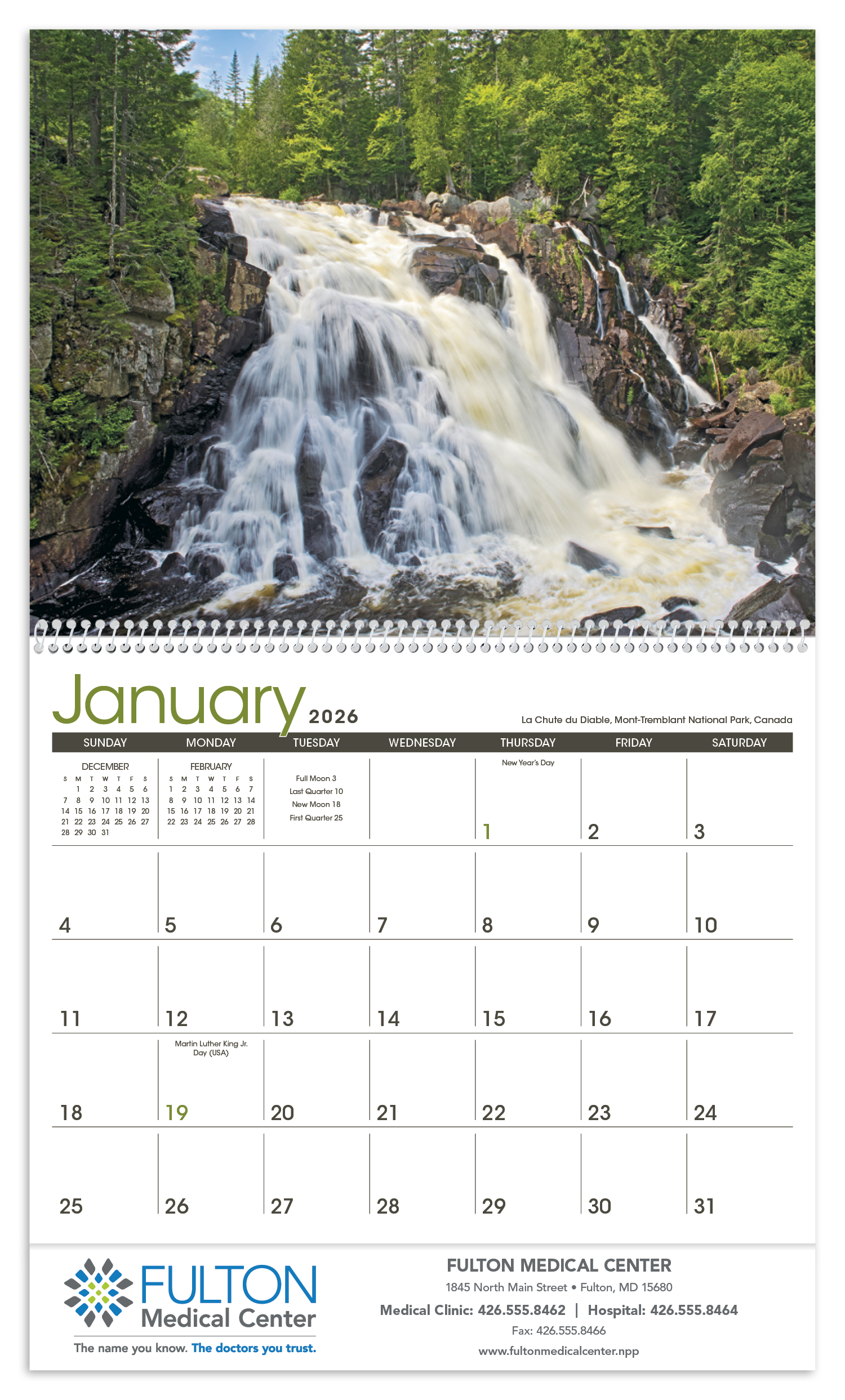 Triumph® Calendars Waterfalls Calendar 50
