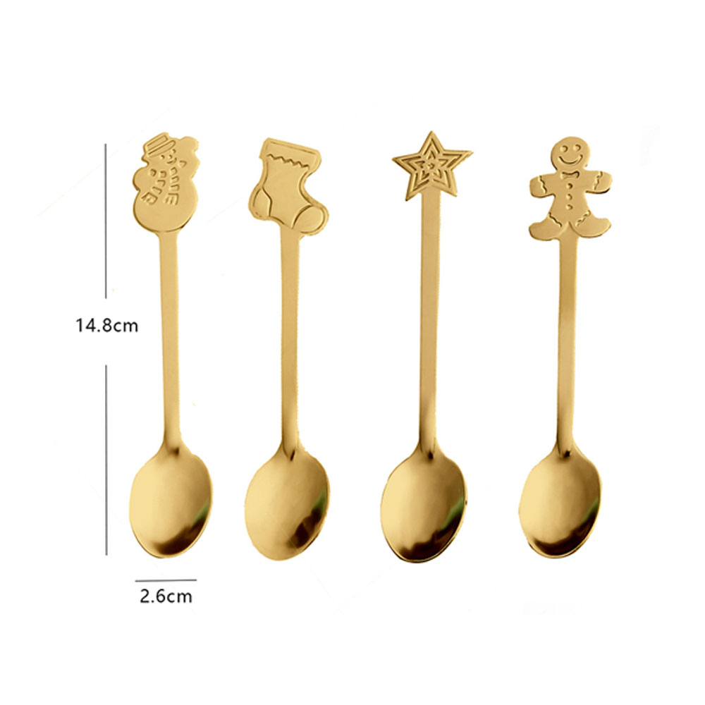 Christmas Stainless Steel Spoon Set 2