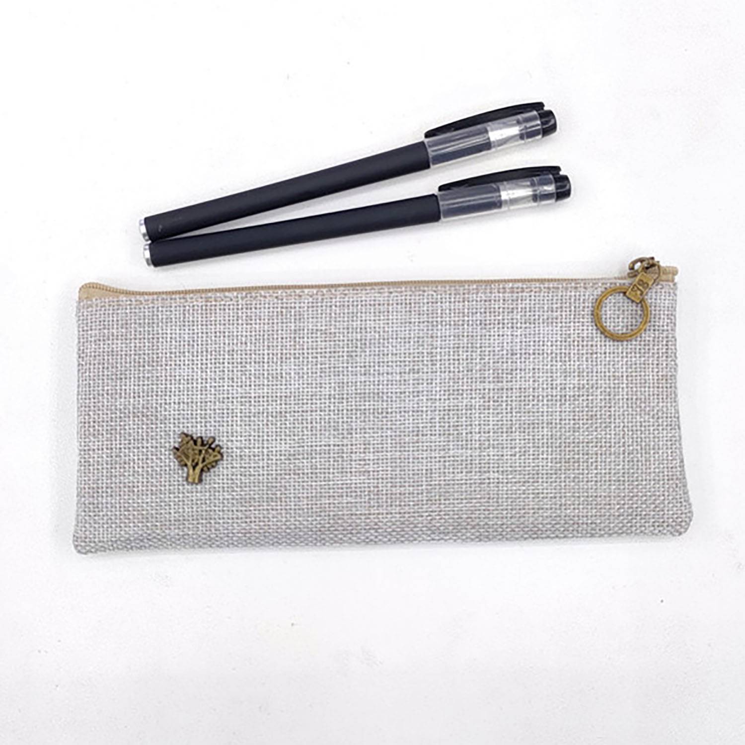 Large Capacity Simple Canvas Storage Pencil Case 6