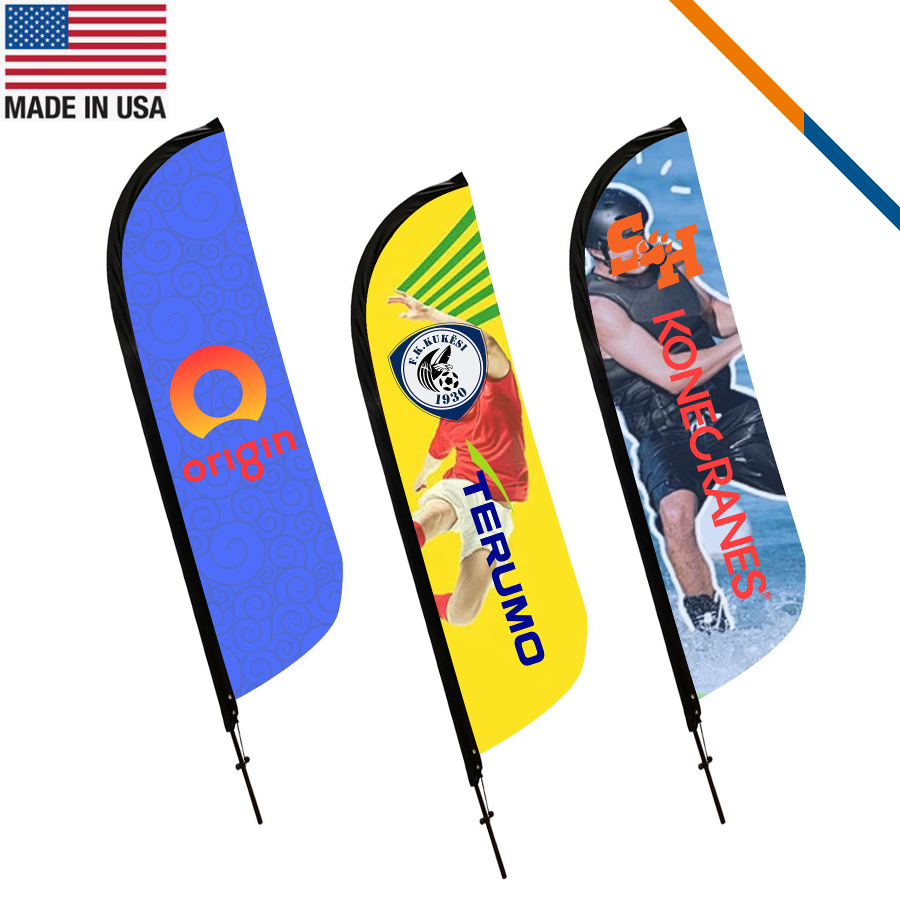 10' Lugi Single-Sided Feather Flag 1