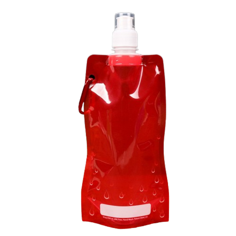 18 oz Foldable Water Bottle W/ Carabiner 2