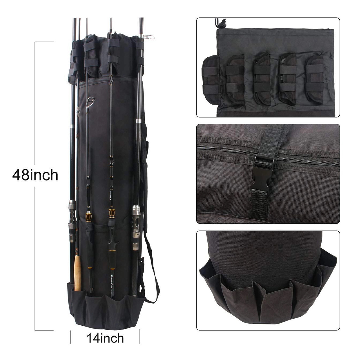 Fishing Pole Bag With Rod Holder 2