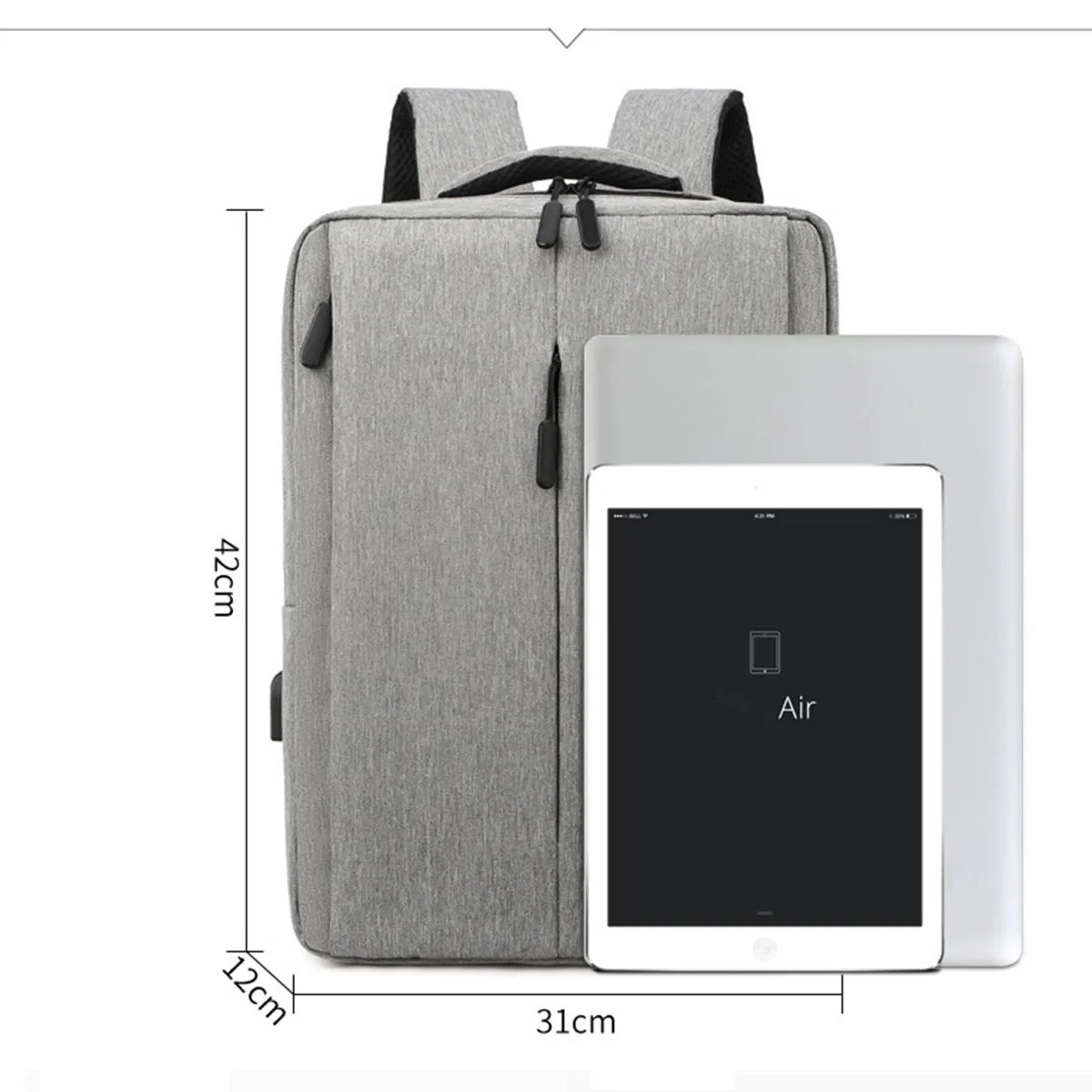 Travel Laptop Backpack w/ USB Charging Port 2