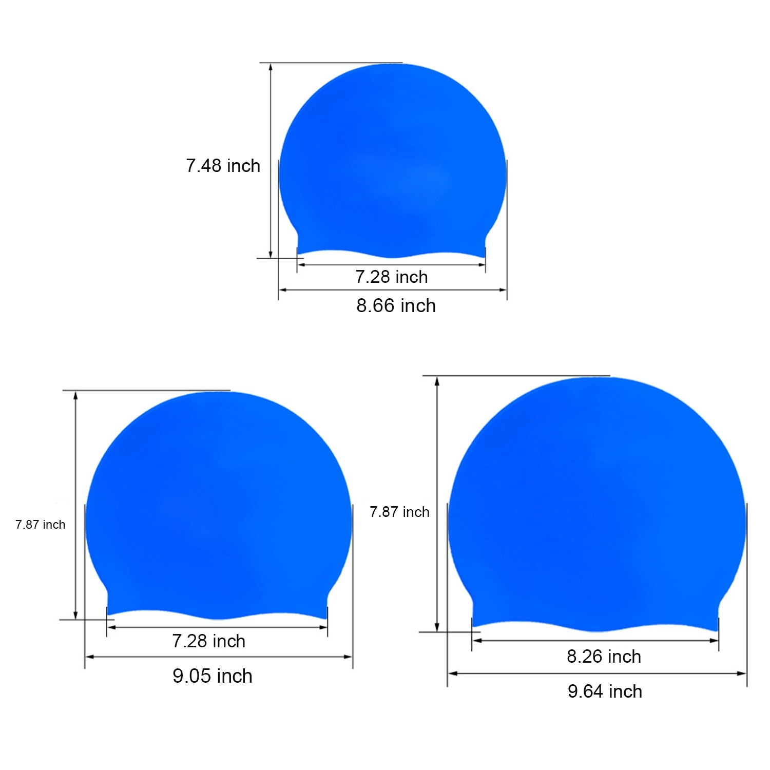 High Grade Silicone Swimming Cap for Adult 3