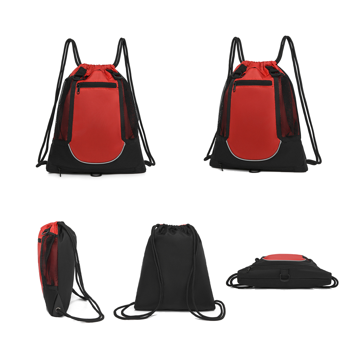 Basketball Drawstring Gym Backpack 3