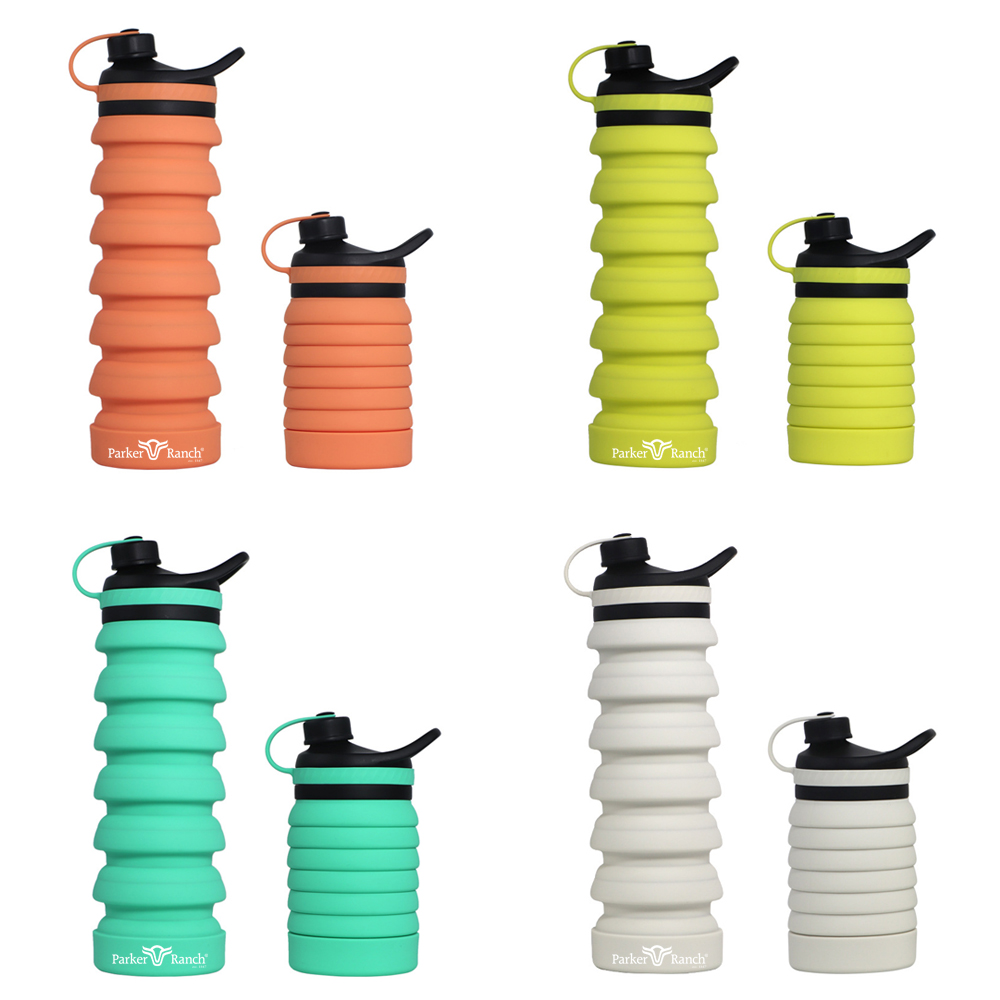 27 Ounce Collapsible Silicone Telescopic Water Bottle 2