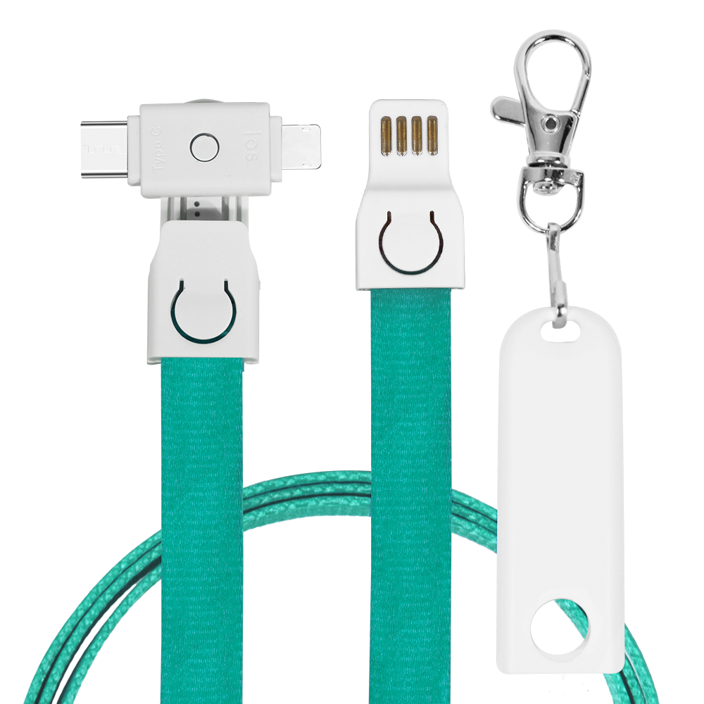 Wildrose Lanyard, 3 in1 Charging Cable with USB Tip 14