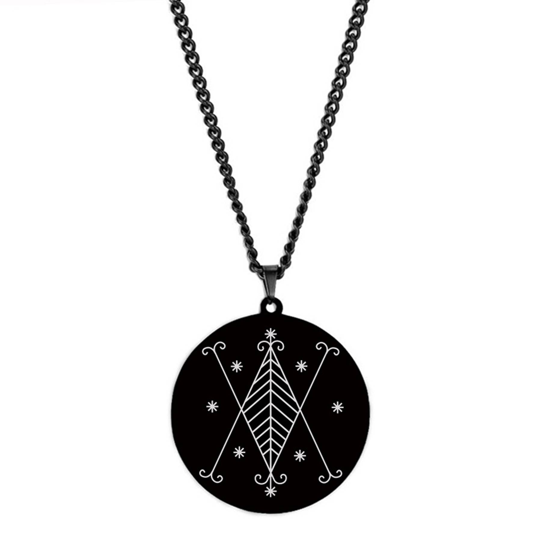 Stainless steel symbol amulet pendant necklace 6