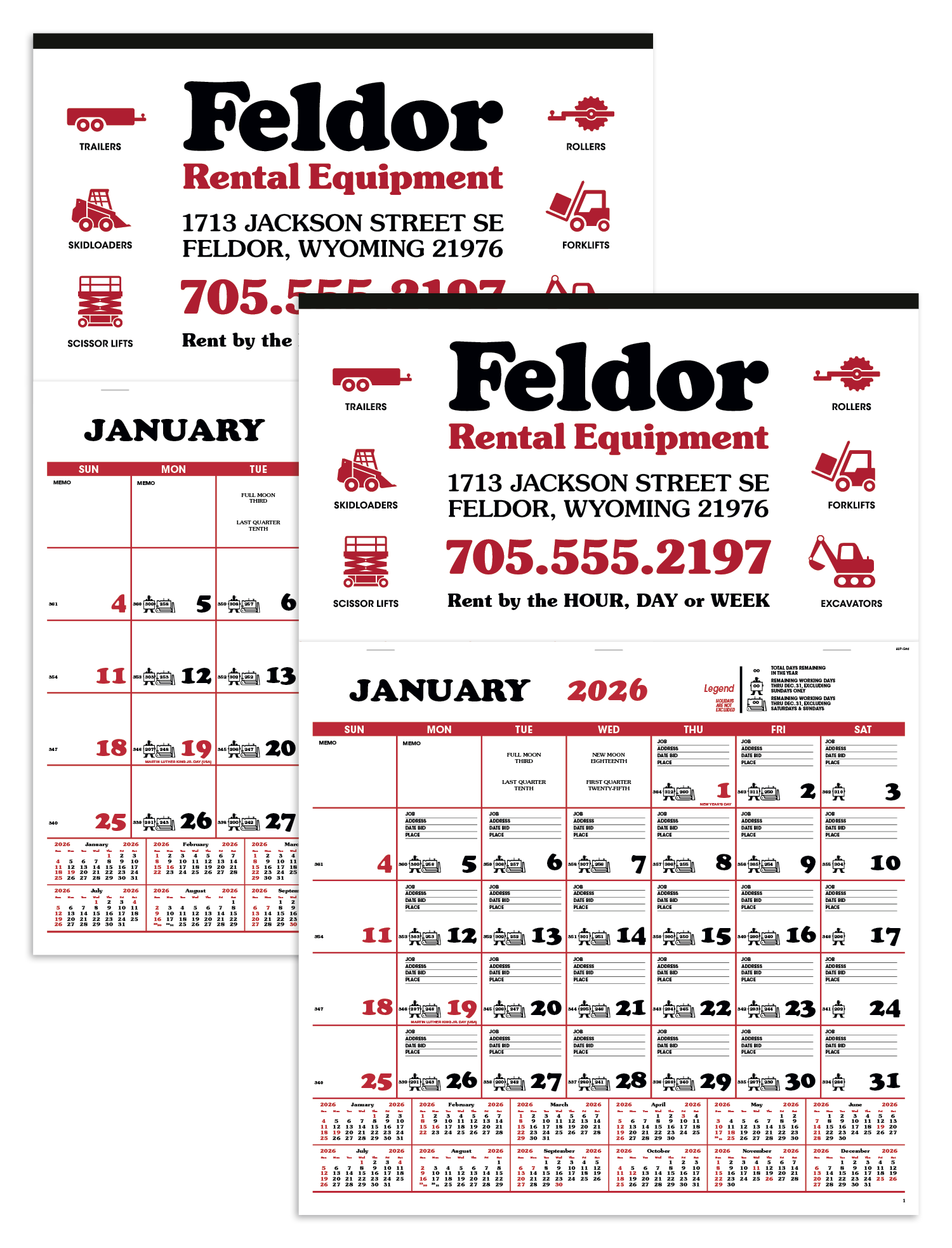 Skinner & Kennedy® Contractor's Apron Calendar 15