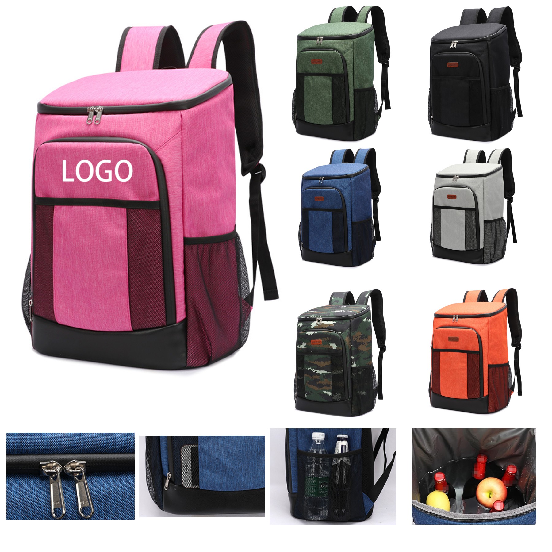 28 Cans Picnic Cooler Backpack 2