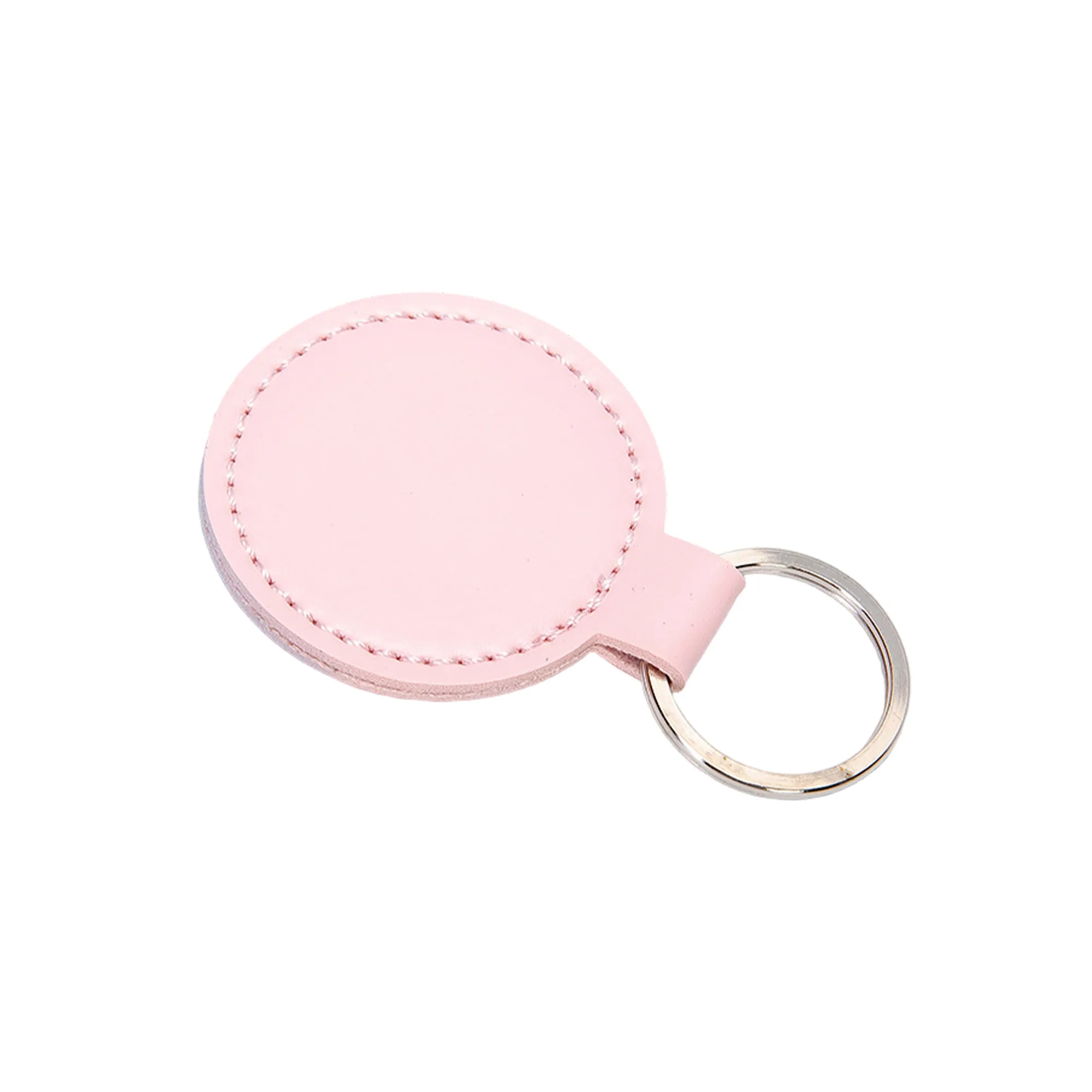 PU Leather Round Keychain with Dual Screw Fastening 9