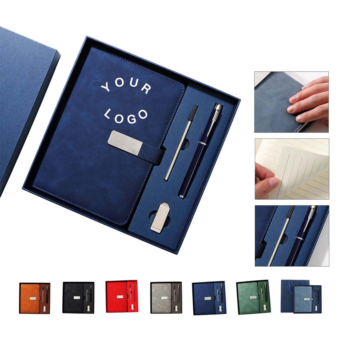 Durable Faux Leather Notebook Set with Smooth Writing 1