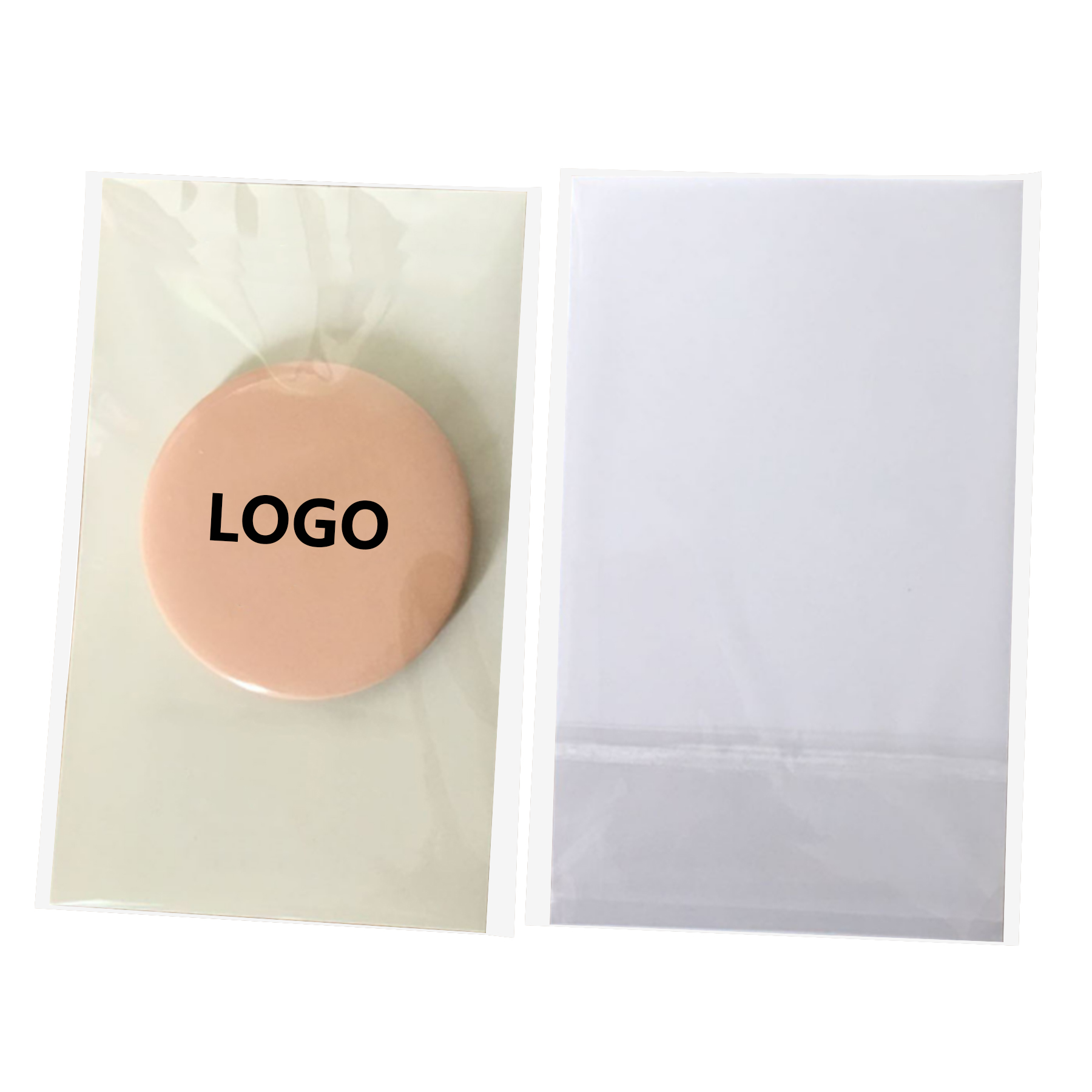 58mm Round Button Tin Badge With Card 1