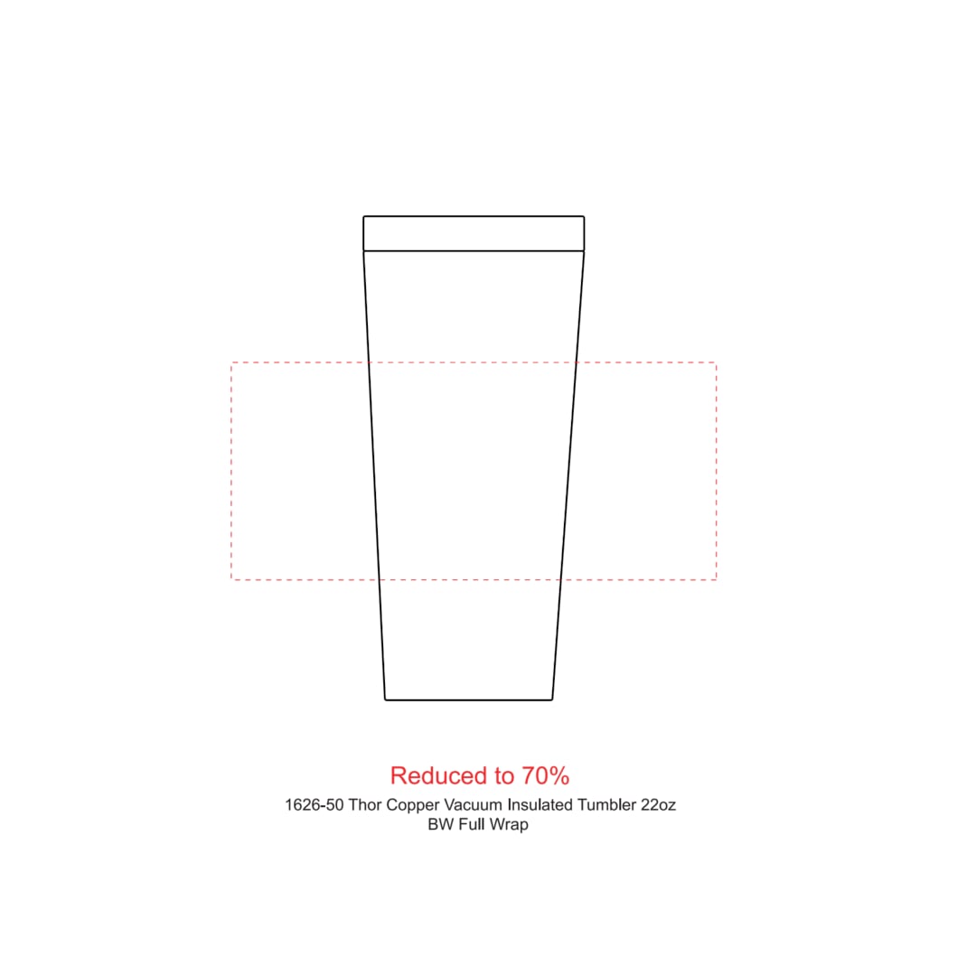 Thor Copper Vacuum Insulated Tumbler 22oz 212