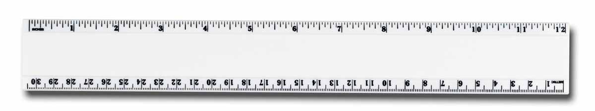 Pro-Scale 12" Plastic Ruler 1