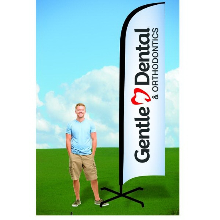 11ft Swooper Flag with X Stand-single