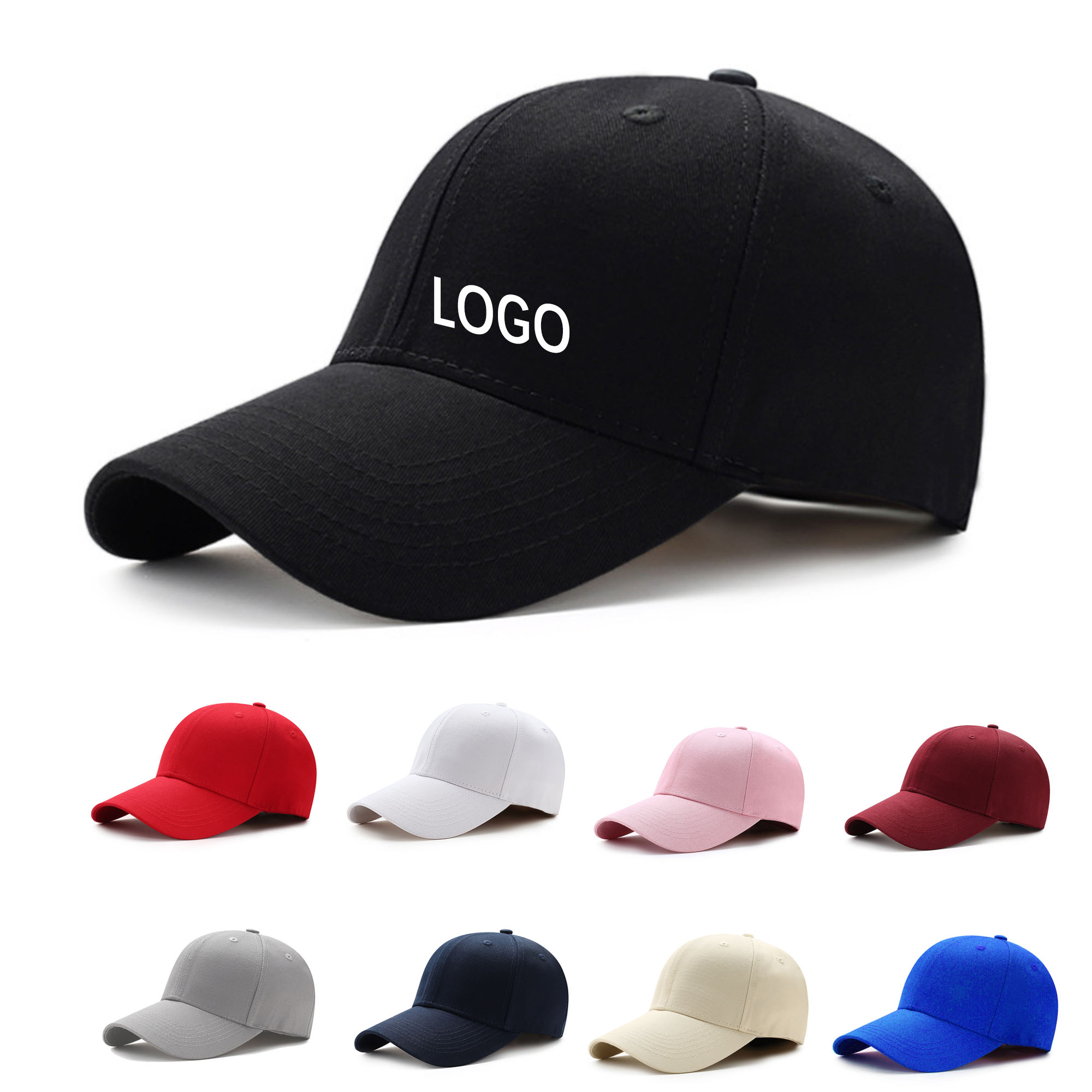 MOQ10 Sun Blocking Advertising Baseball Cap Cotton Hat 2