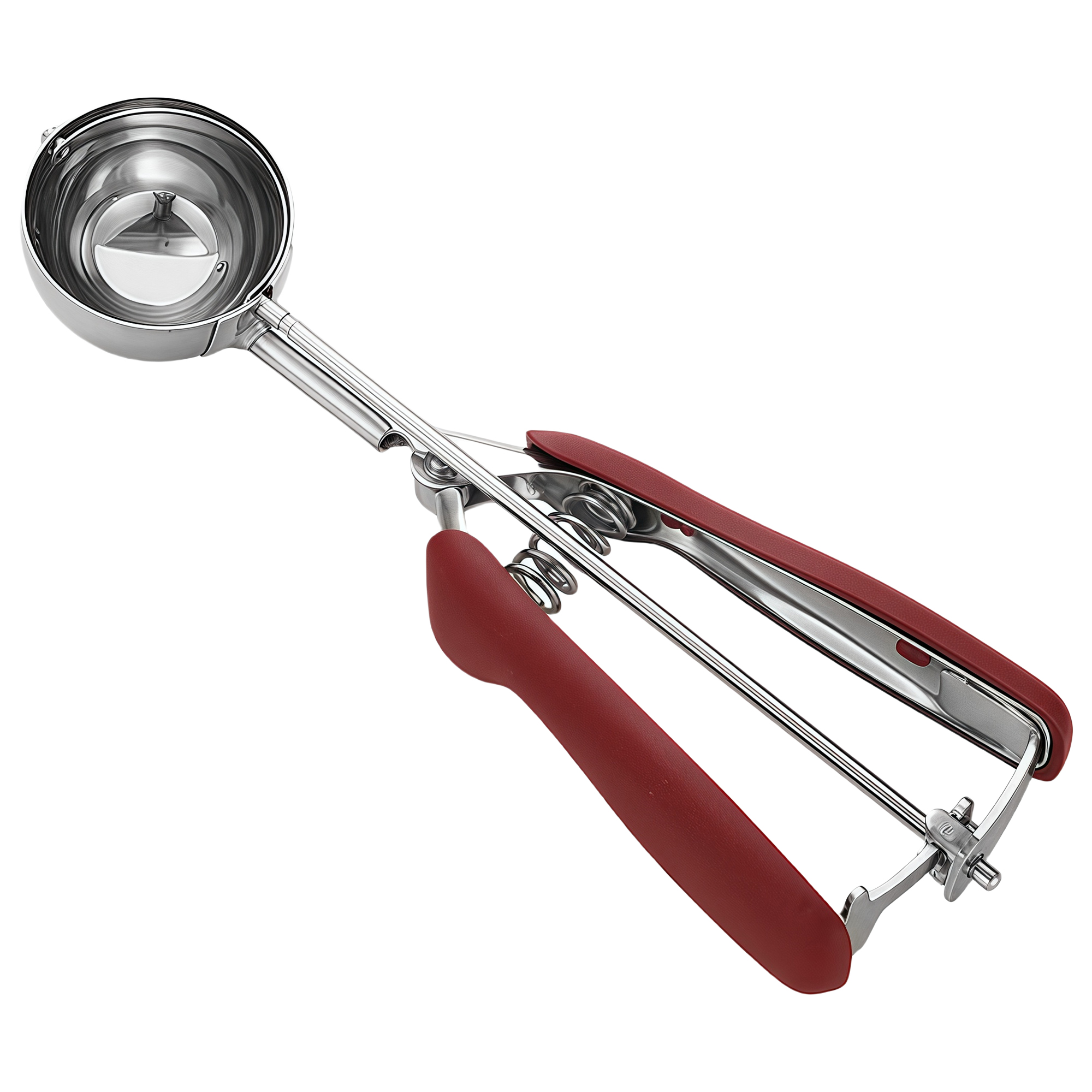 304 Stainless Steel Ice Cream Scoop 2" Diameter Fruit Scoop Dessert Spoon Portable Easy Use 3