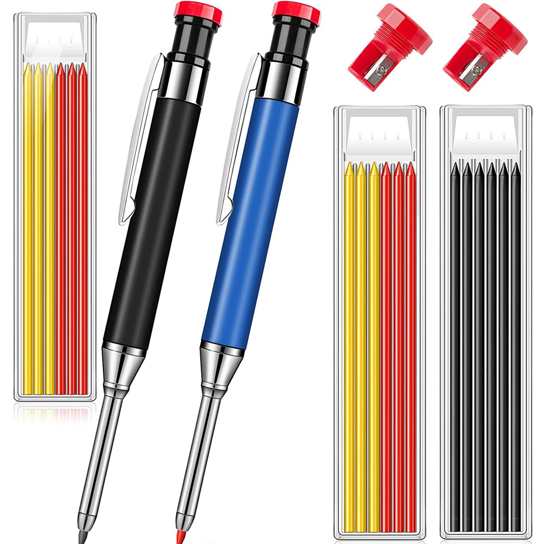 7 Refills Solid Carpenter Pencil Set 1