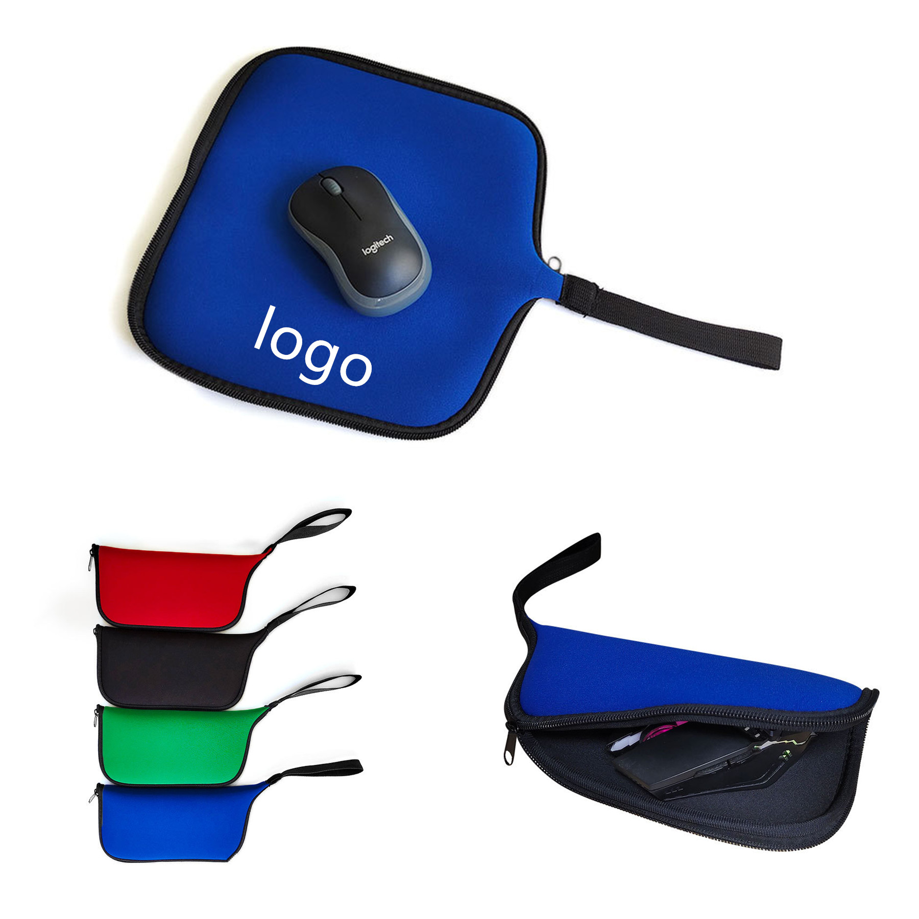 Travel Mouse Pad Case Electronics Organizer Bag 1