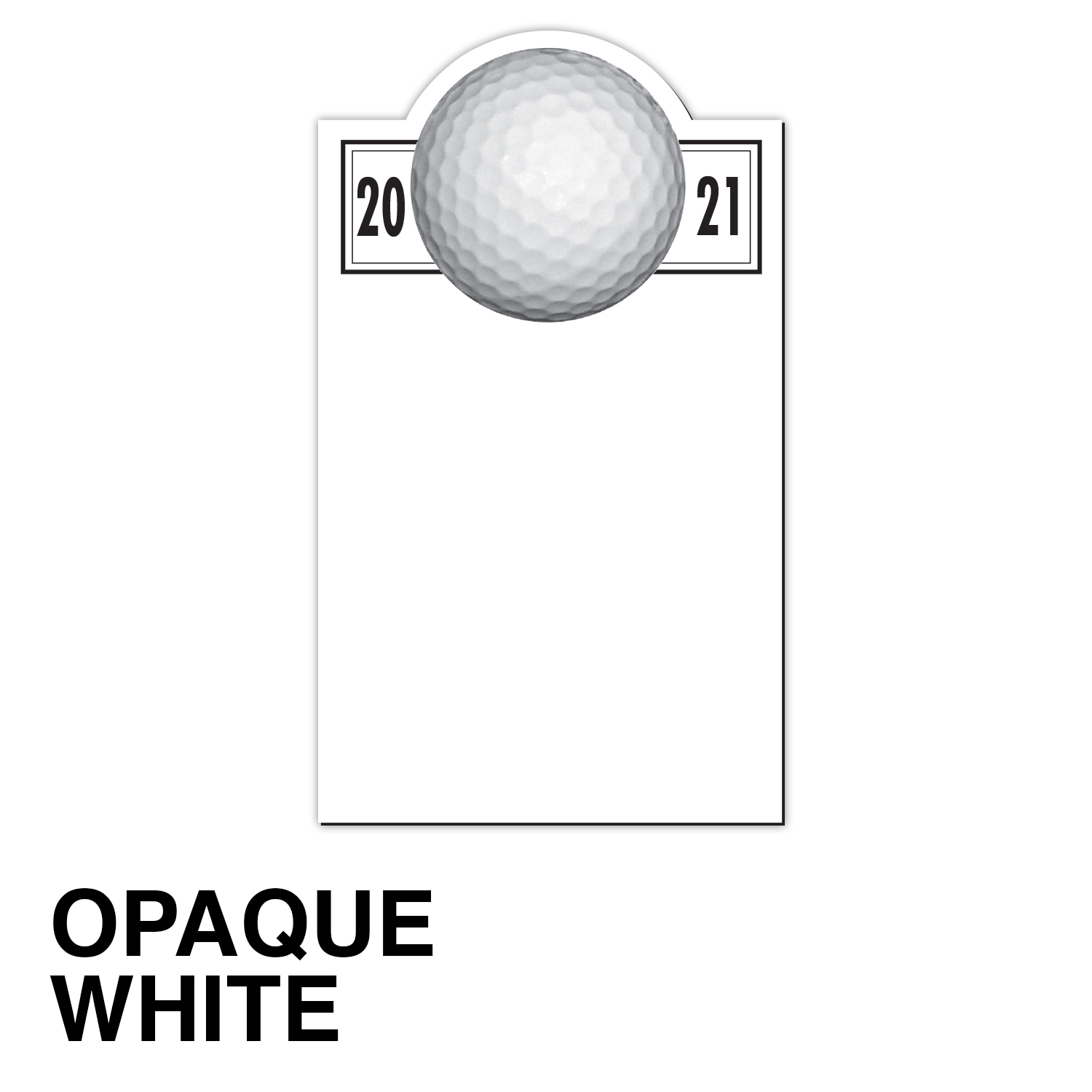 20 Mil Golf Schedule Magnet - Full Color 2