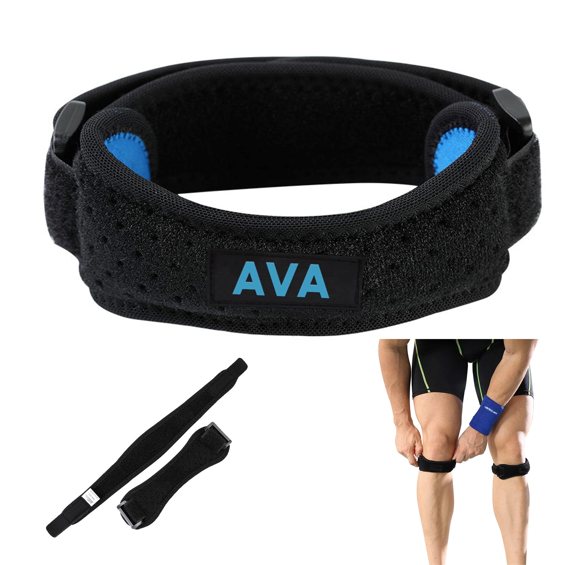 A Pair Of Knee Pads Sports Patella Belt 2