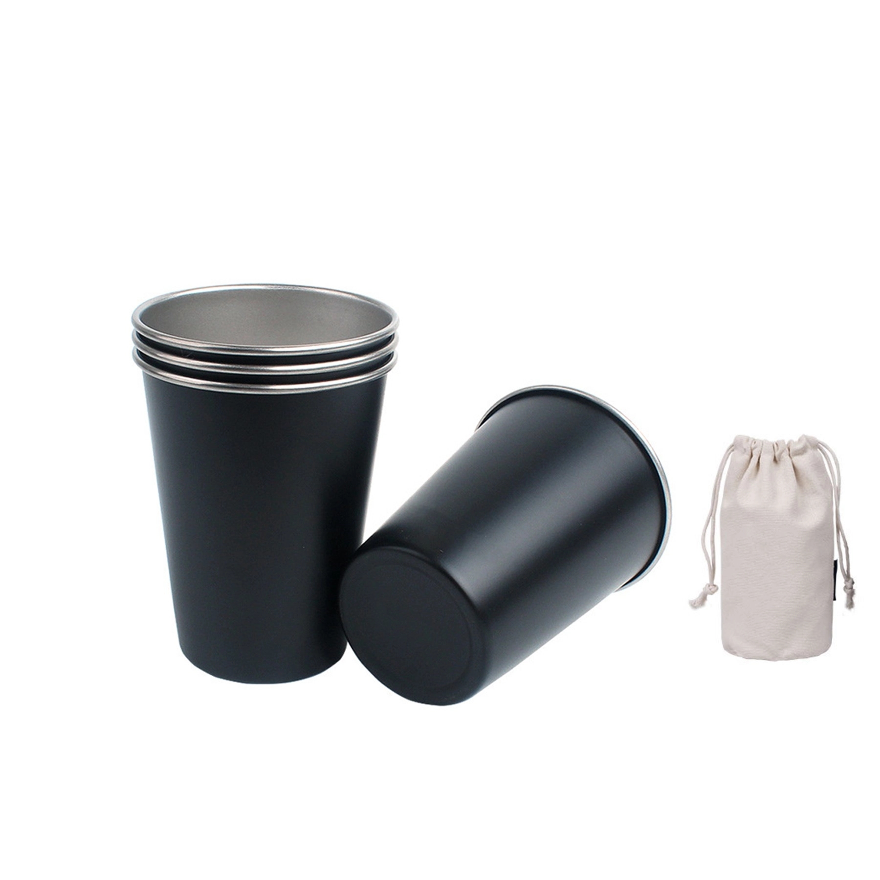 Camping Pint Cups Set 4 Pack 12Oz 3