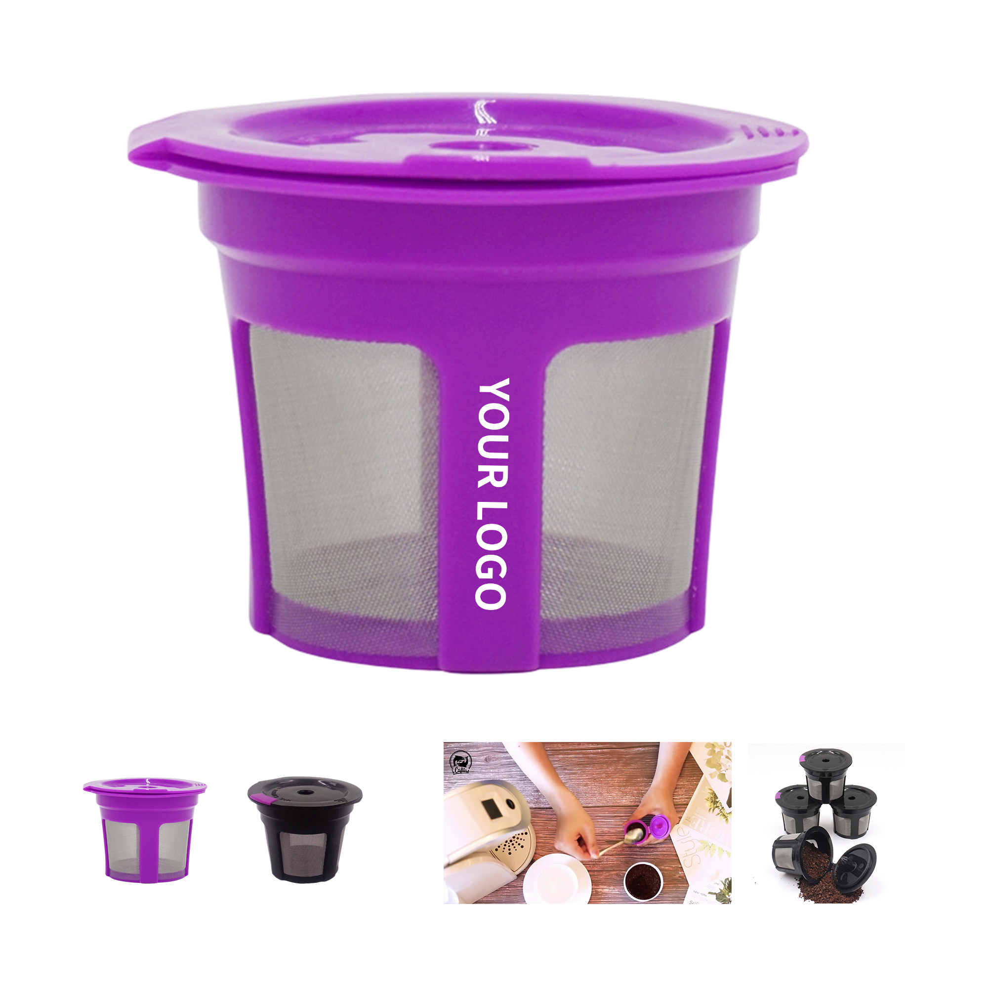 Stainless Steel Micro Mesh Reusable Coffee Filter Cup BPA Free 5