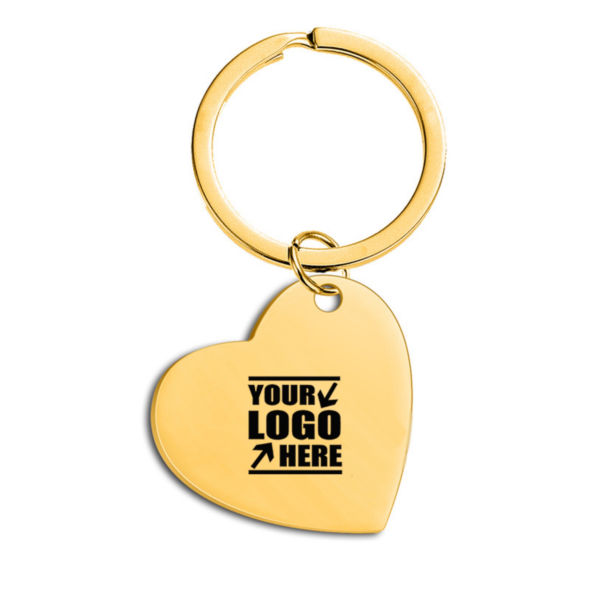 Stainless Steel Heart Shape Key Tag 3